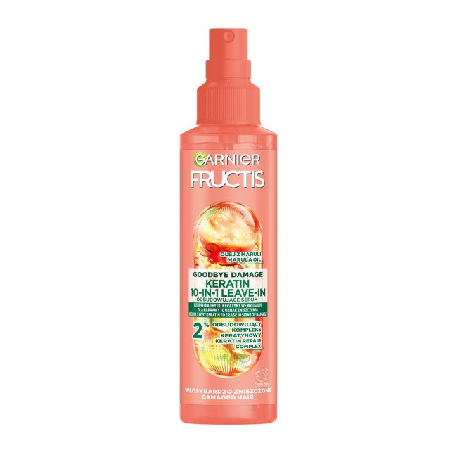 GARNIER FRUCTIS GOODBYE DAMAGE SOS KERATIN plaukų serumas, 150 ml