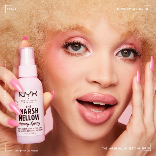 NYX PROFESSIONAL MAKEUP THE MARSH MELLOW makiažą fiksuojantis purškiklis, 60 ml