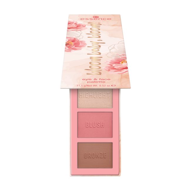 ESSENCE BLOOM BABY BLOOM! veido ir akių paletė, 11,5 g