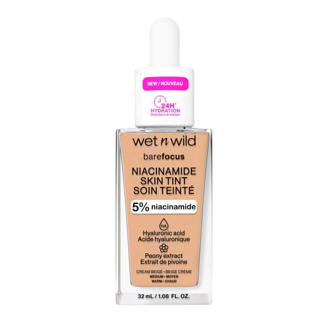 WET N WILD BARE FOCUS NIACINAMIDE SKIN TINT makiažo pagrindas, 32 ml