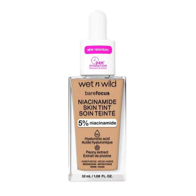 WET N WILD BARE FOCUS NIACINAMIDE SKIN TINT makiažo pagrindas, 32 ml