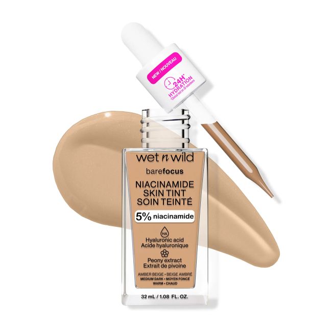 WET N WILD BARE FOCUS NIACINAMIDE SKIN TINT makiažo pagrindas, 32 ml