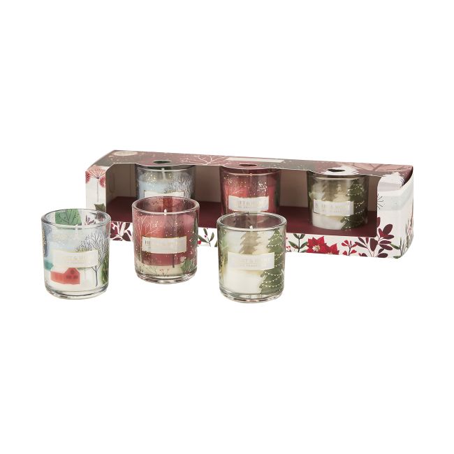 HEART & HOME MINI kvapnių žvakių rinkinys, (3 x 45 g)