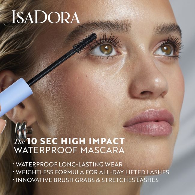 ISADORA THE HIGH IMPACT vandeniui atsparus blakstienų tušas, 9 ml