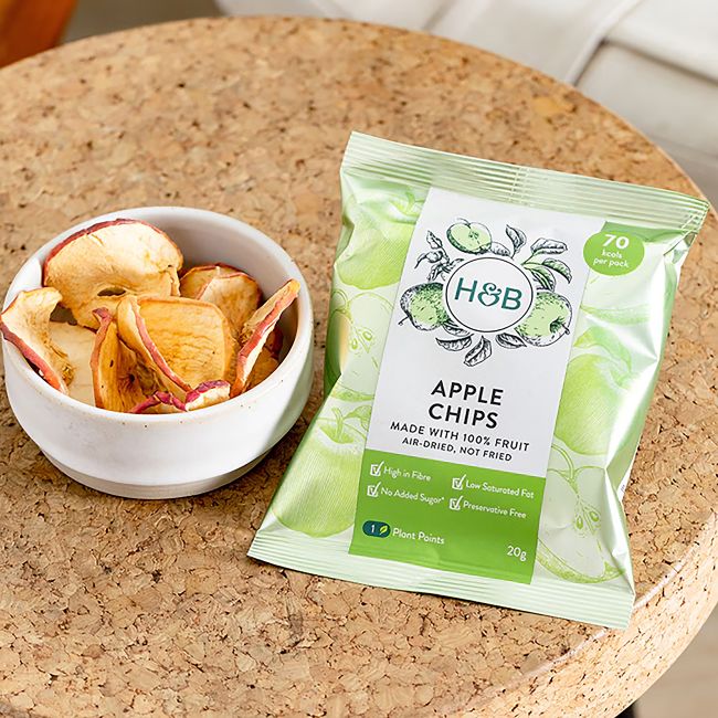 HOLLAND & BARRETT obuolių traškučiai, 20 g
