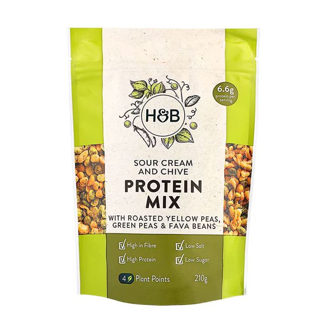 HOLLAND & BARRETT SOUR CREAM & CHIVE PROTEIN MIX baltymų mišinys, 210 g