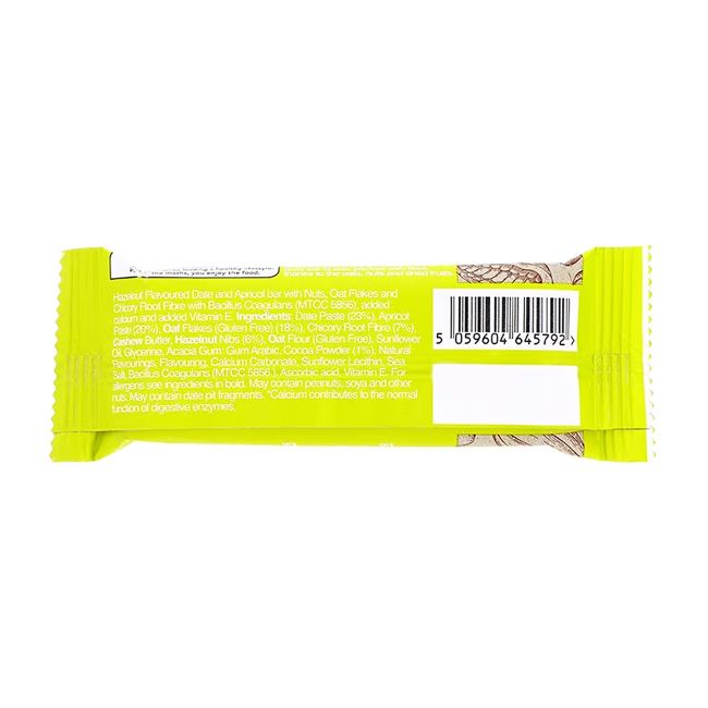 HOLLAND & BARRETT TUMMY LOVE COCOA HAZELNUT WITH BENEFITS kakavos ir lazdynų riešutų batonėlis, 40 g