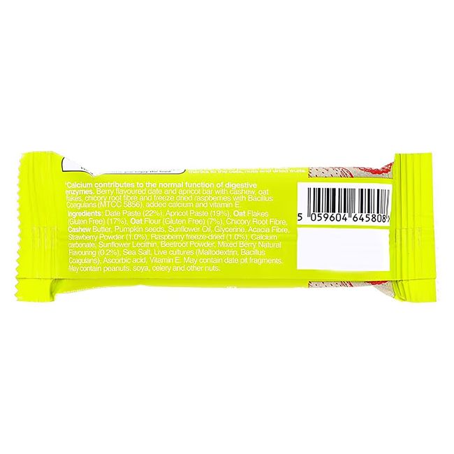 HOLLAND & BARRETT TUMMY LOVE RED BERRY BAR WITH BENEFITS batonėlis, 40 g