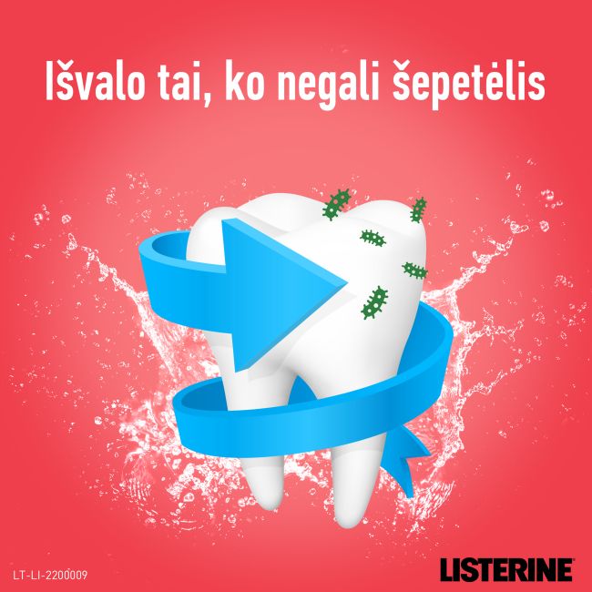 LISTERINE SMART RINSE burnos skalavimo skystis, 500 ml