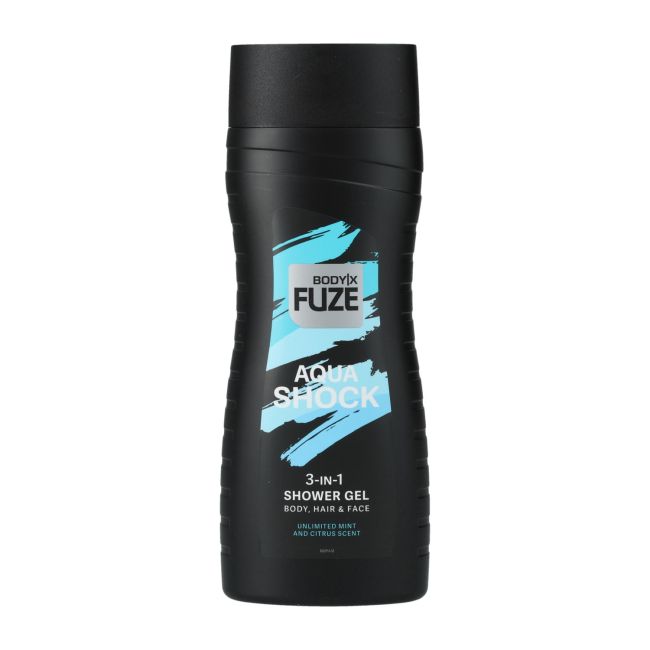 BODY-X FUZE 2IN1 PULSE plaukų šampūnas ir kūno želė, 300 ml