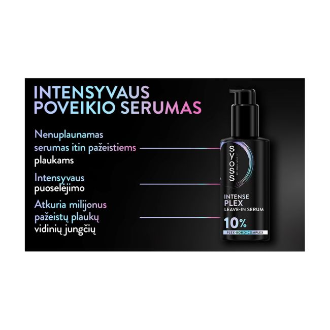 SYOSS INTENSE PLEX LEAVE-IN plaukų serumas, 100 ml