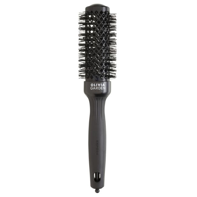 OLIVIA GARDEN BLOWOUT SHINE EXPERT BLACK 35 plaukų šepetys