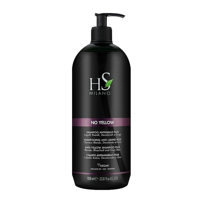 HS MILANO NO YELLOW PLUS plaukų šampūnas, 1000 ml