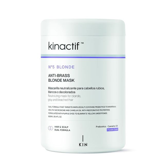 KINACTIF N5 BLONDE ANTI-BRASS BLONDE plaukų kaukė, 900 ml