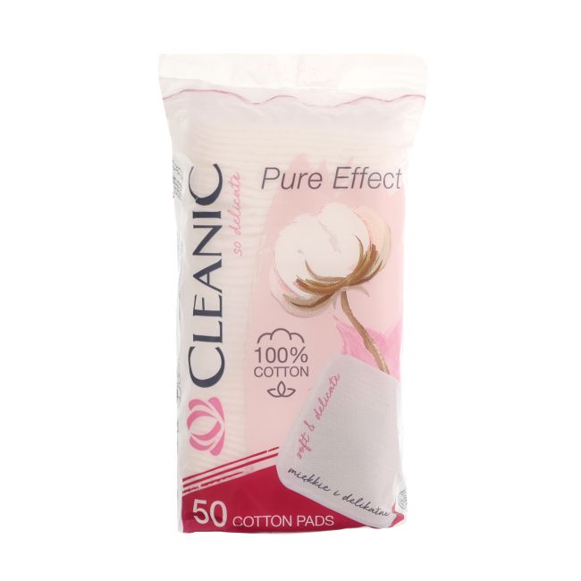 CLEANIC PURE EFFECT vatos lapeliai (50 vnt.)