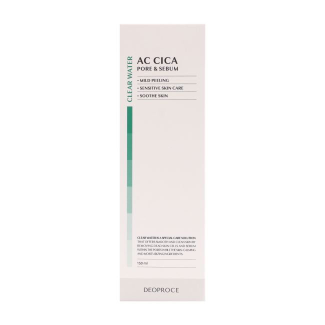 DEOPROCE AC CICA valomasis veido vanduo, 150 ml