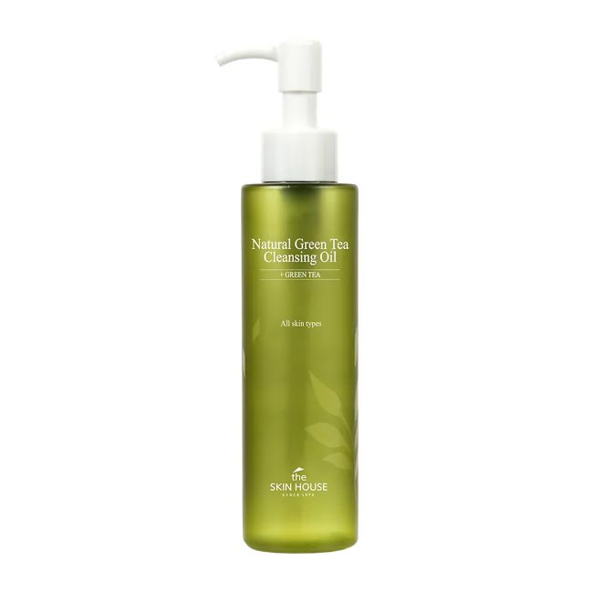 THE SKIN HOUSE NATURAL GREEN TEA valomasis veido aliejus, 150 ml