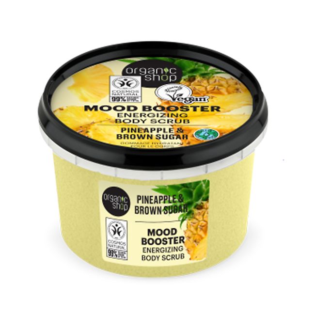 ORGANIC SHOP MOOD BOOSTER ENERGIZING kūno šveitiklis, 250 ml