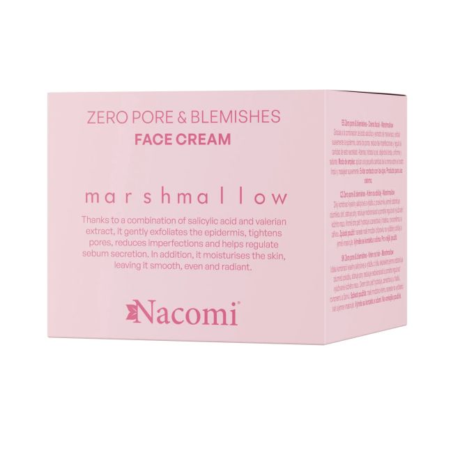 NACOMI MARSHMALLOW ZERO PORE & BLEMISHES veido kremas, 40 ml