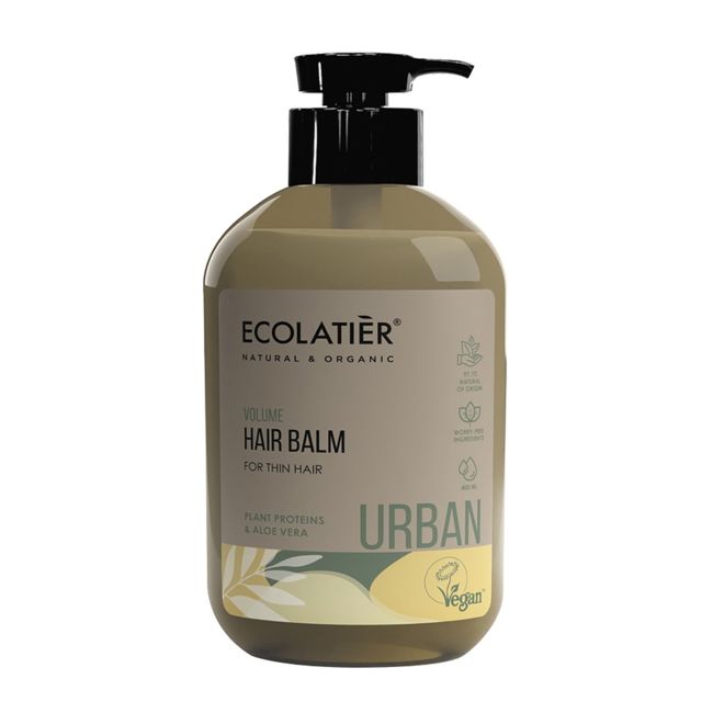 ECOLATIER URBAN VOLUME plaukų balzamas, 400 ml
