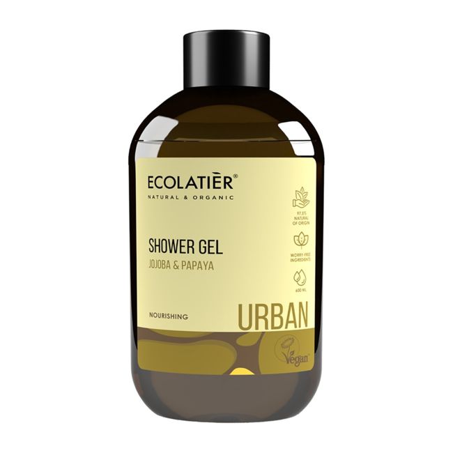 ECOLATIER URBAN JOJOBA & PAPAYA dušo želė, 600 ml