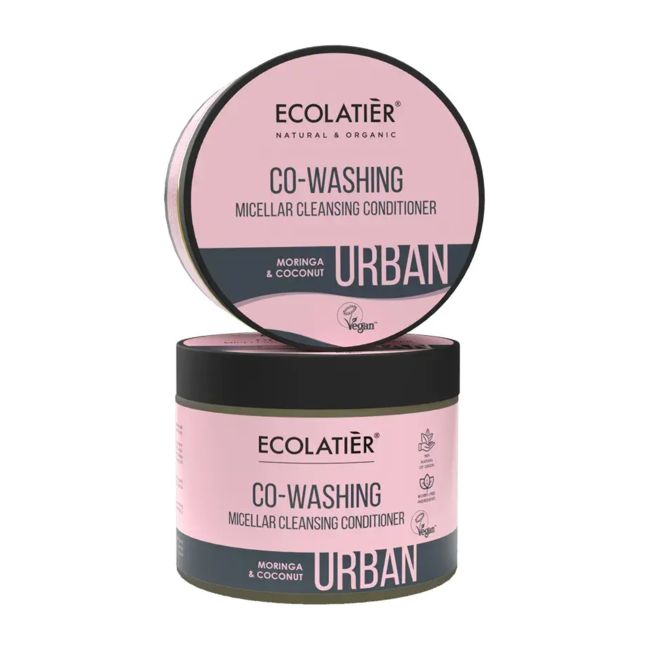 ECOLATIER URBAN CO-WASHING MICELLAR CLEANSING plaukų kondicionierius, 380 ml