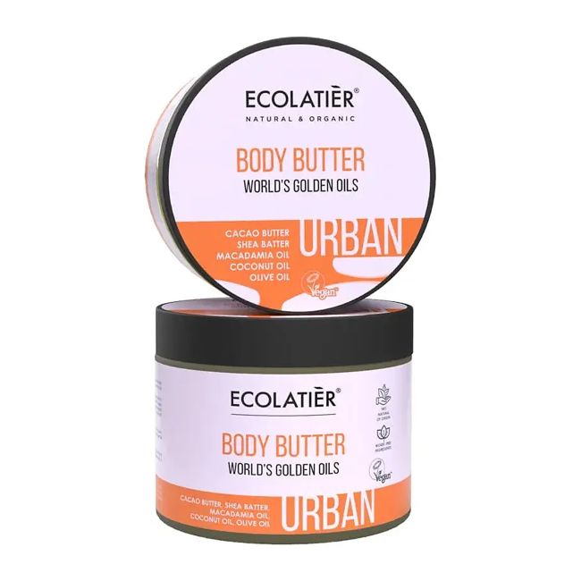 ECOLATIER URBAN WORLD'S GOLDEN OILS kūno sviestas, 380 ml