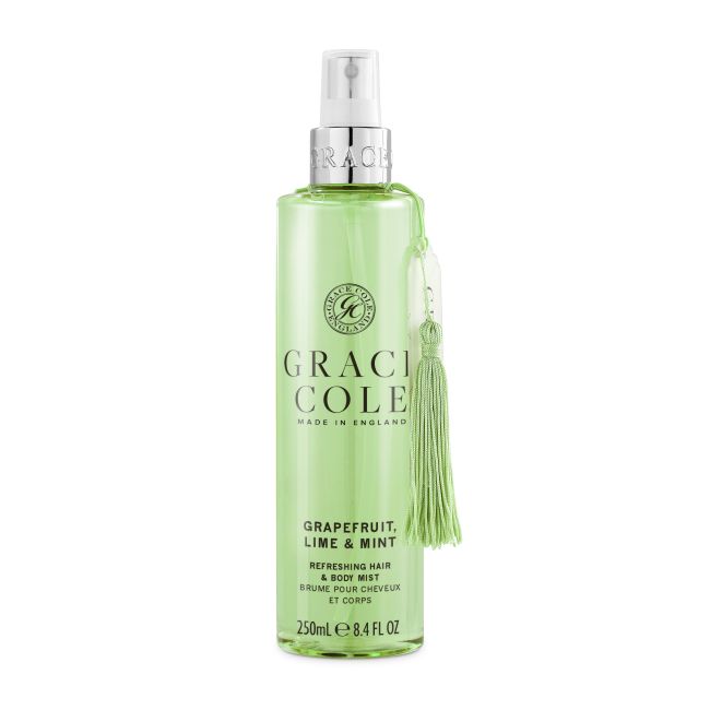 GRACE COLE GRAPEFRUIT, LIME & MINT REFRESHING plaukų ir kūno migla, 250 ml