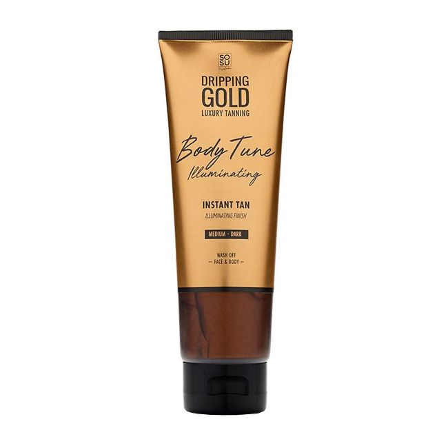 DRIPPING GOLD BODY TUNE ILLUMINATING veido ir kūno savaiminio įdegio priemonė, 125 ml