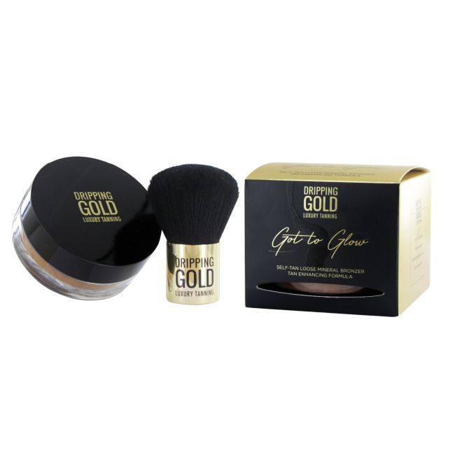 DRIPPING GOLD GOT TO GLOW LOOSE MINERAL BRONZER savaiminio įdegio pudra, 8 g