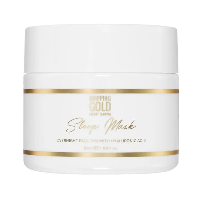 DRIPPING GOLD SLEEP savaiminio įdegio naktinė veido kaukė, 50 ml