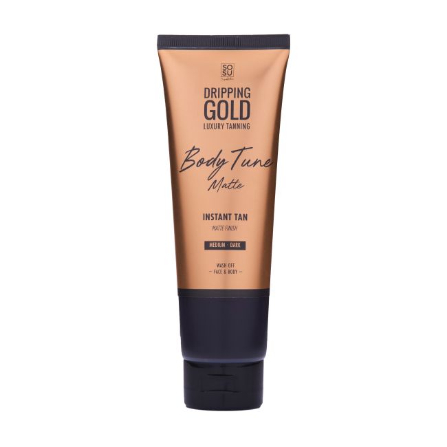DRIPPING GOLD BODY TUNE MATTE INSTANT TAN veido ir kūno savaiminio įdegio priemonė, 125 ml