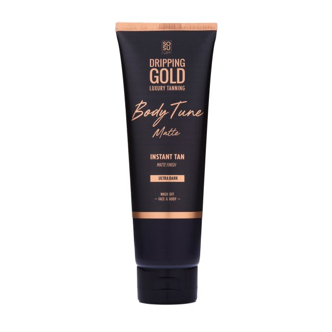 DRIPPING GOLD BODY TUNE MATTE ULTRA DARK veido ir kūno savaiminio įdegio priemonė,