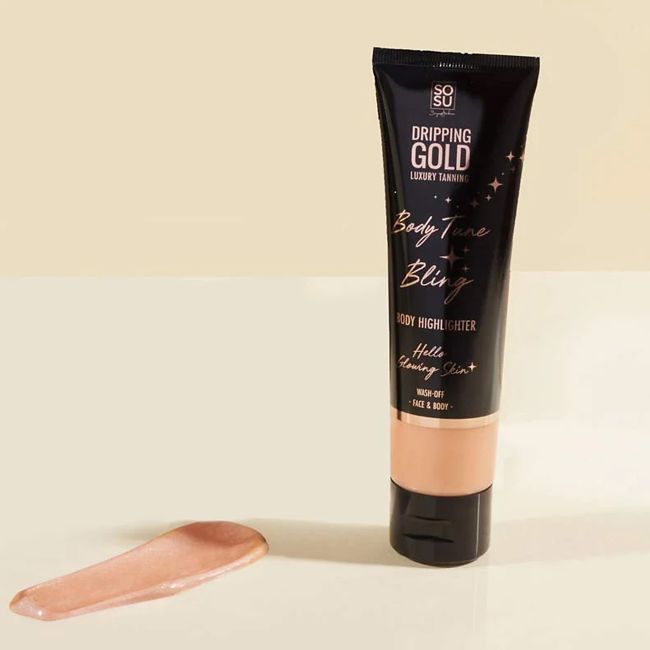 DRIPPING GOLD BODY TUNE BLING švytėjimo suteikianti veido ir kūno priemonė, 100 ml