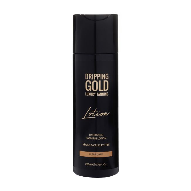 DRIPPING GOLD LUXURY TANNING HYDRATING ULTRA DARK savaiminio įdegio losjonas, 200 ml