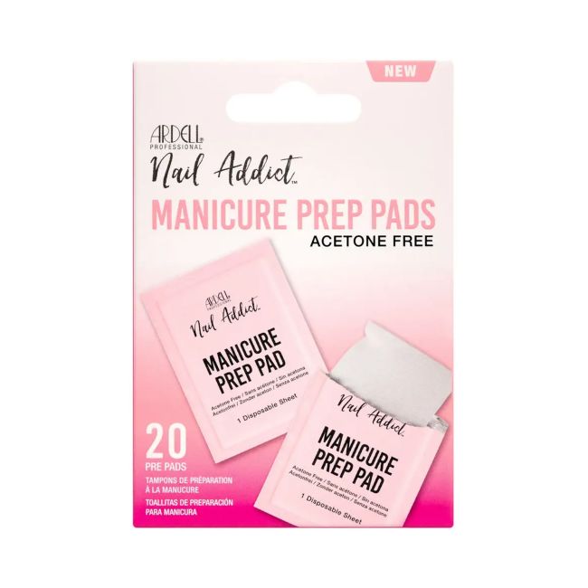 ARDELL NAIL ADDICT MANICURE PREP pagalvėlės manikiūrui paruošti (20 vnt.)