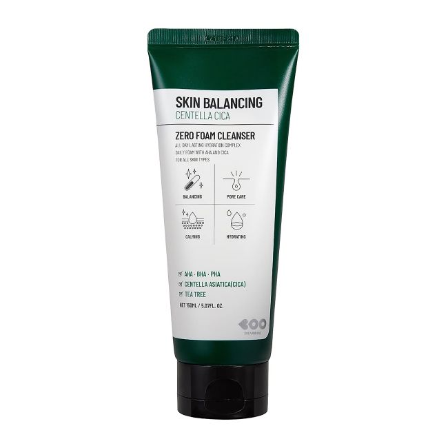 DEARBOO SKIN BALANCING CENTELLA CICA ZERO valomosios veido putos, 150 ml