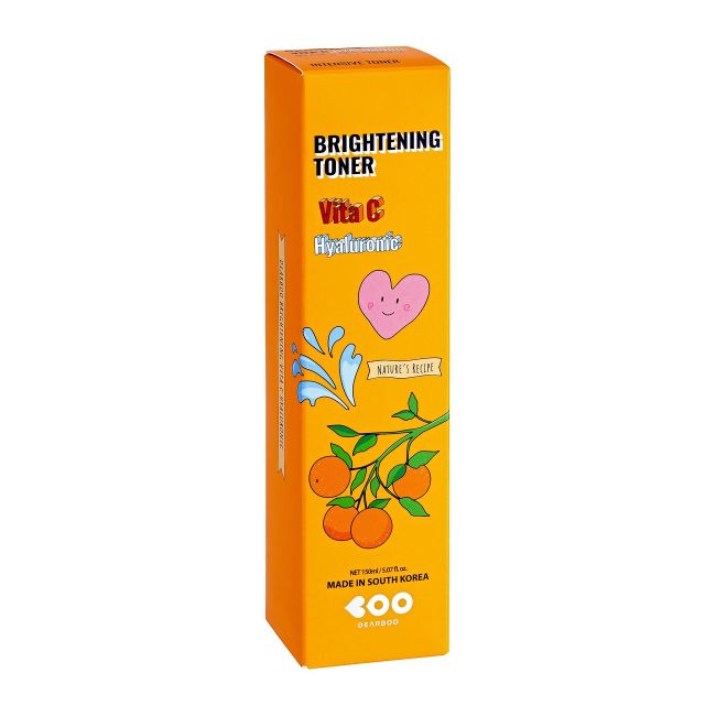 DEARBOO BRIGHTENING VITA C HYALURONIC veido tonikas, 150 ml
