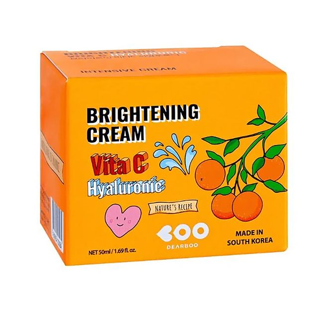 DEARBOO BRIGHTENING VITA C HYALURONIC INTENSIVE veido kremas, 50 ml