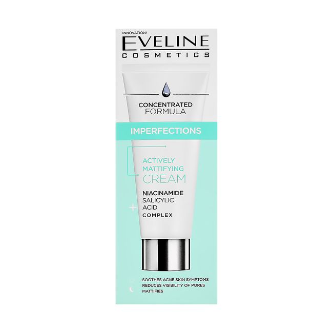 EVELINE IMPERFECTIONS ACTIVELY MATTIFYING veido kremas, 50 ml