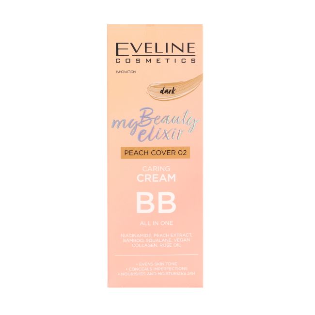 EVELINE MY BEAUTY ELIXIR CARING BB DARK kremas, 30 ml