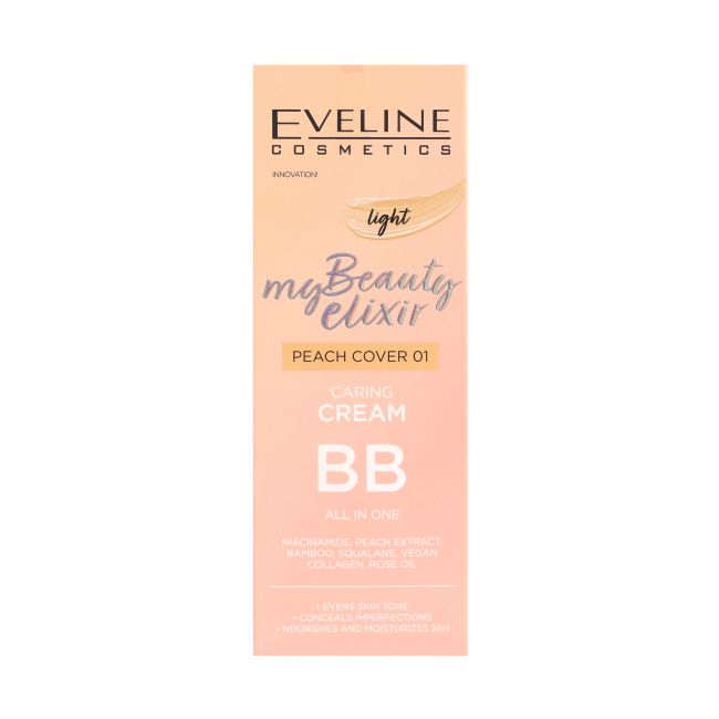 EVELINE MY BEAUTY ELIXIR CARING BB LIGHT kremas, 30 ml