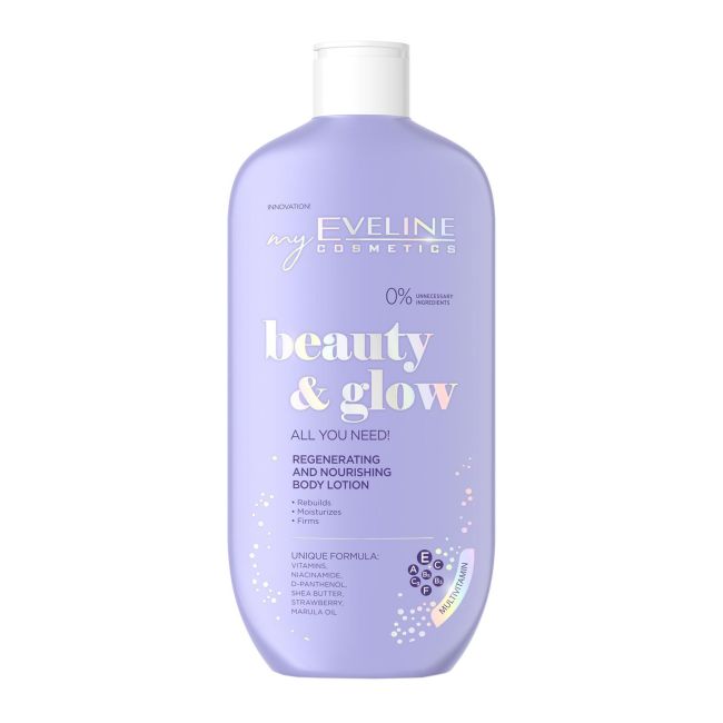 EVELINE BEAUTY & GLOW REGENERATING AND NOURISHING kūno losjonas, 350 ml