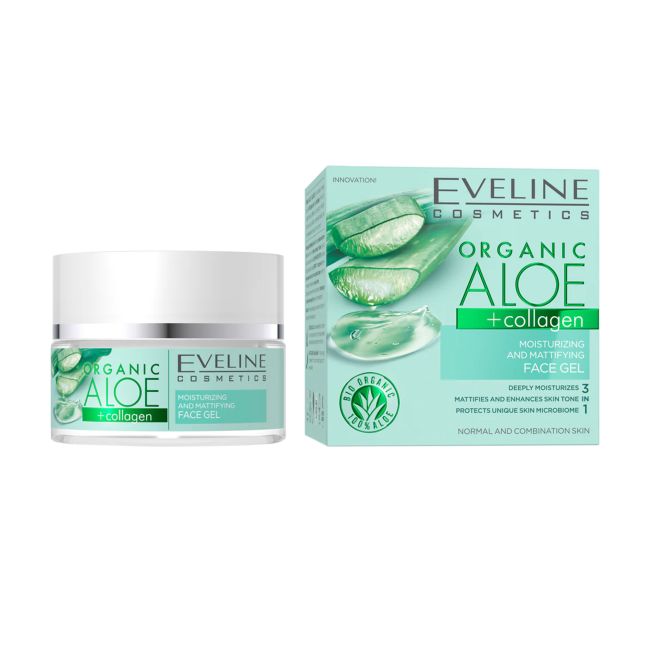 EVELINE ALOE + COLLAGEN veido želė, 50 ml