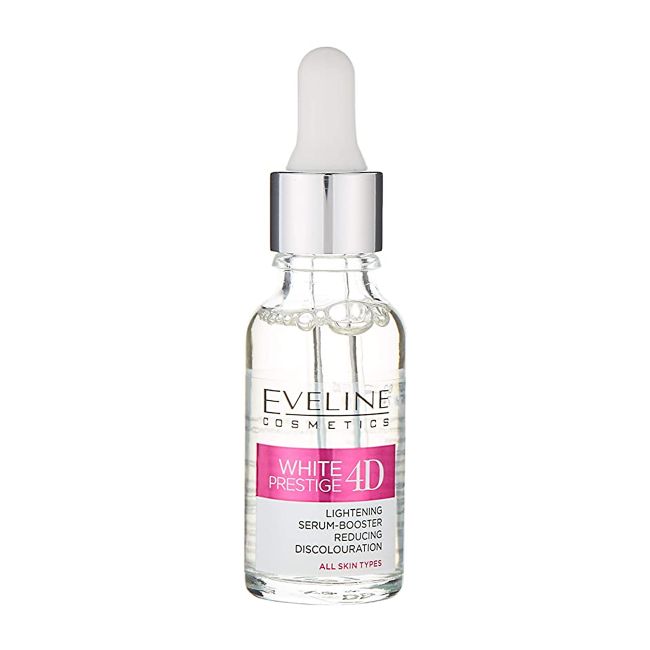 EVELINE WHITE PRESTIGE 4D LIGHTENING SERUM-BOOSTER veido serumas, 18 ml