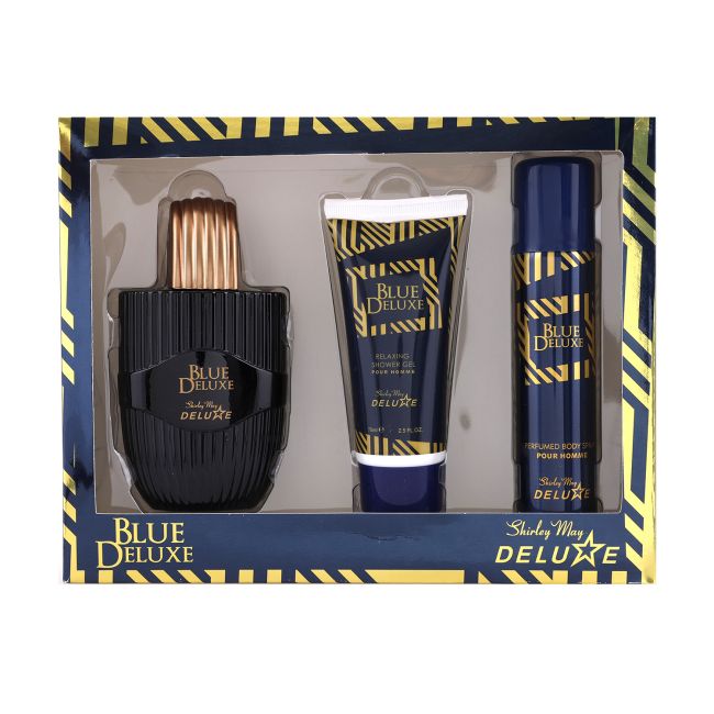 SHIRLEY MAY DELUXE BLUE DELUXE vyrų kosmetikos rinkinys