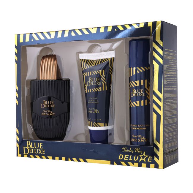 SHIRLEY MAY DELUXE BLUE DELUXE vyrų kosmetikos rinkinys