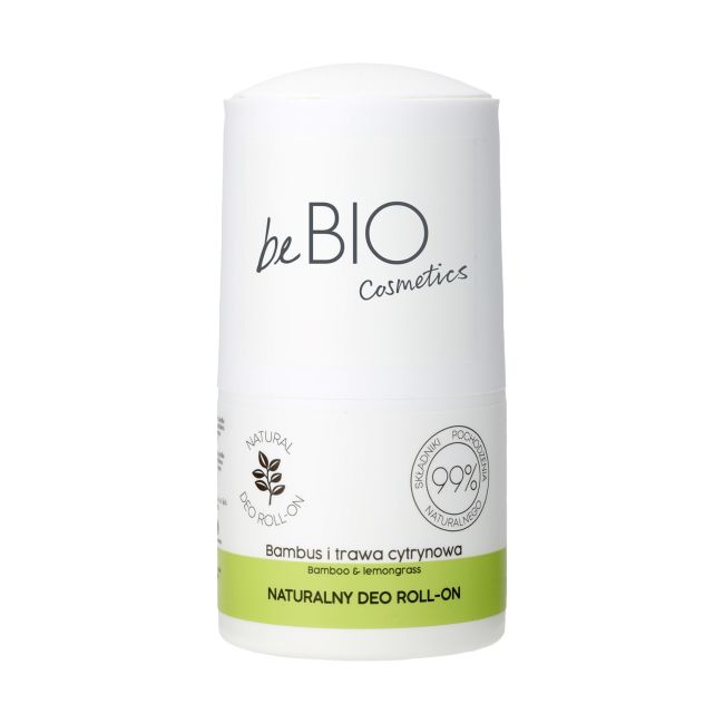 BEBIO BAMBOO & LEMONGRASS NATURAL rutulinis dezodorantas, 50 ml