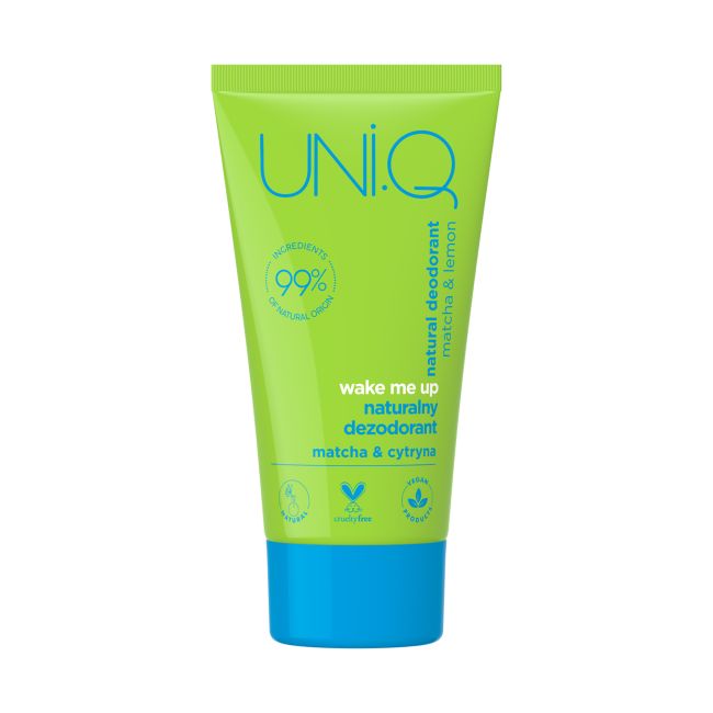 UNI.Q WAKE ME UP MATCHA & CYTRYNA NATURALNY dezodorantas želė, 50 ml