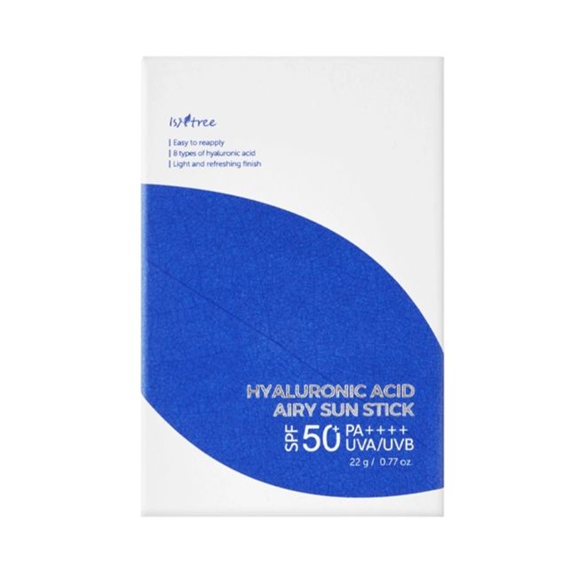 ISNTREE HYALURONIC ACID AIRY SUN apsauginis pieštukas nuo saulės, 22 g
